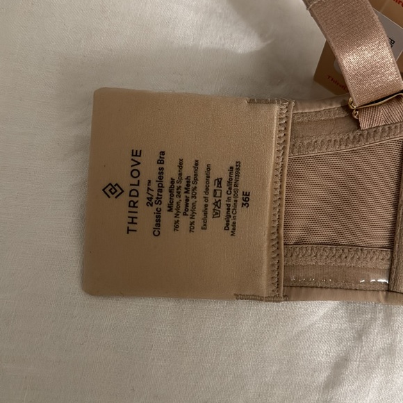 ThirdLove 24/7 Strapless Bra 36E NWT - Picture 3 of 4